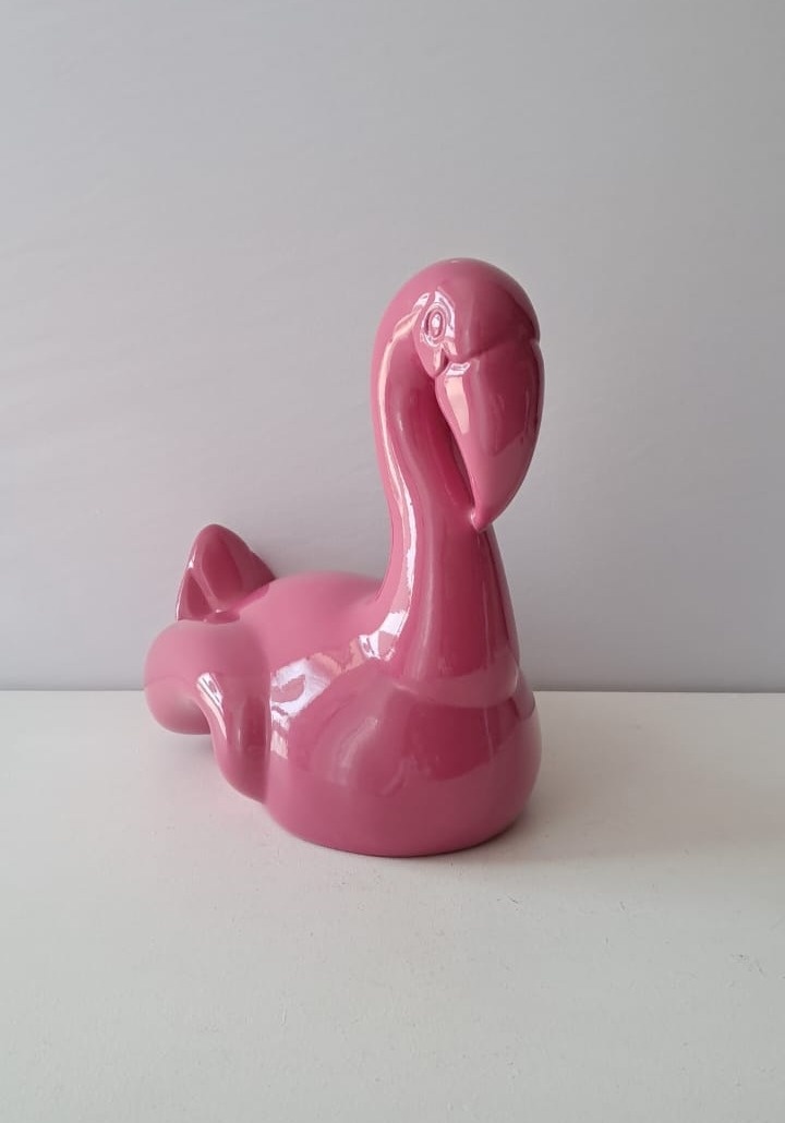 Flamingo Pink M Sentado - Mabelly Festas