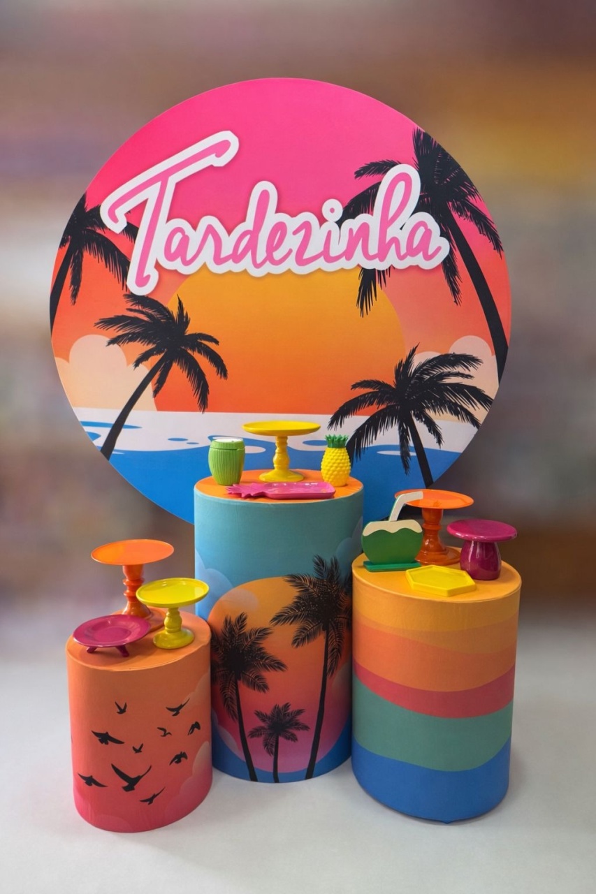 Kit Pm Tardezinha Redondo - Mabelly Festas