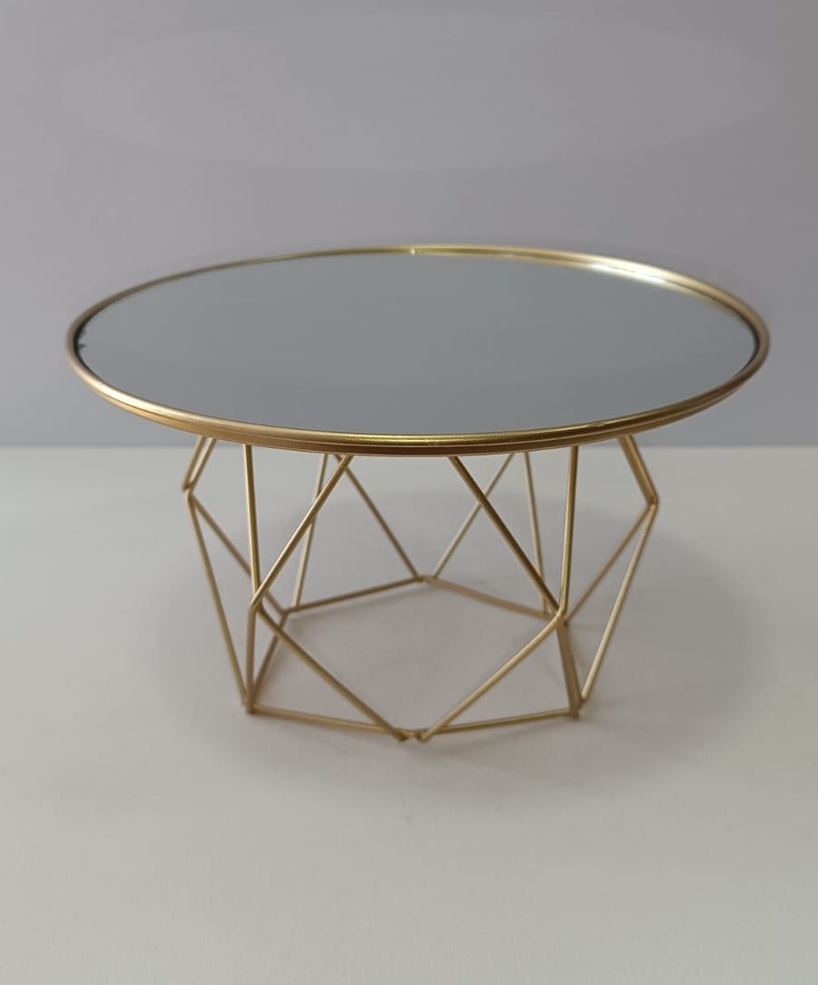 Suporte Luxo Diamante Espelhado - Mabelly Festas