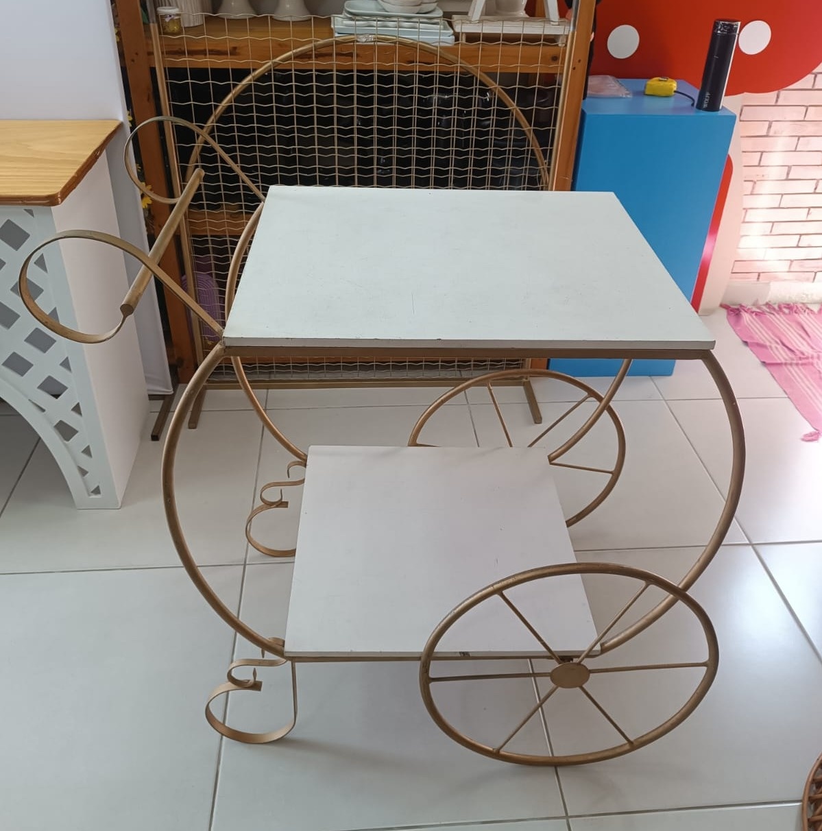 Mesa Carrinho Chá - Mabelly Festas