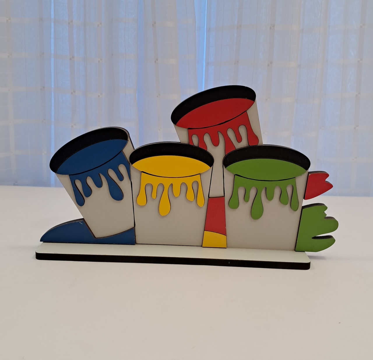  Display Latas Tintas Abc - Mabelly Festas