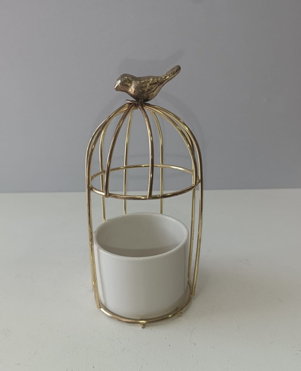 Decorativo Dourado Passarinho - Mabelly Festas