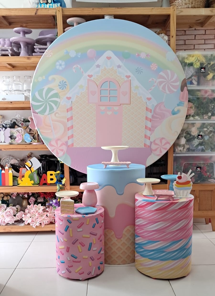Kit Pm Doceria Redondo - Mabelly Festas