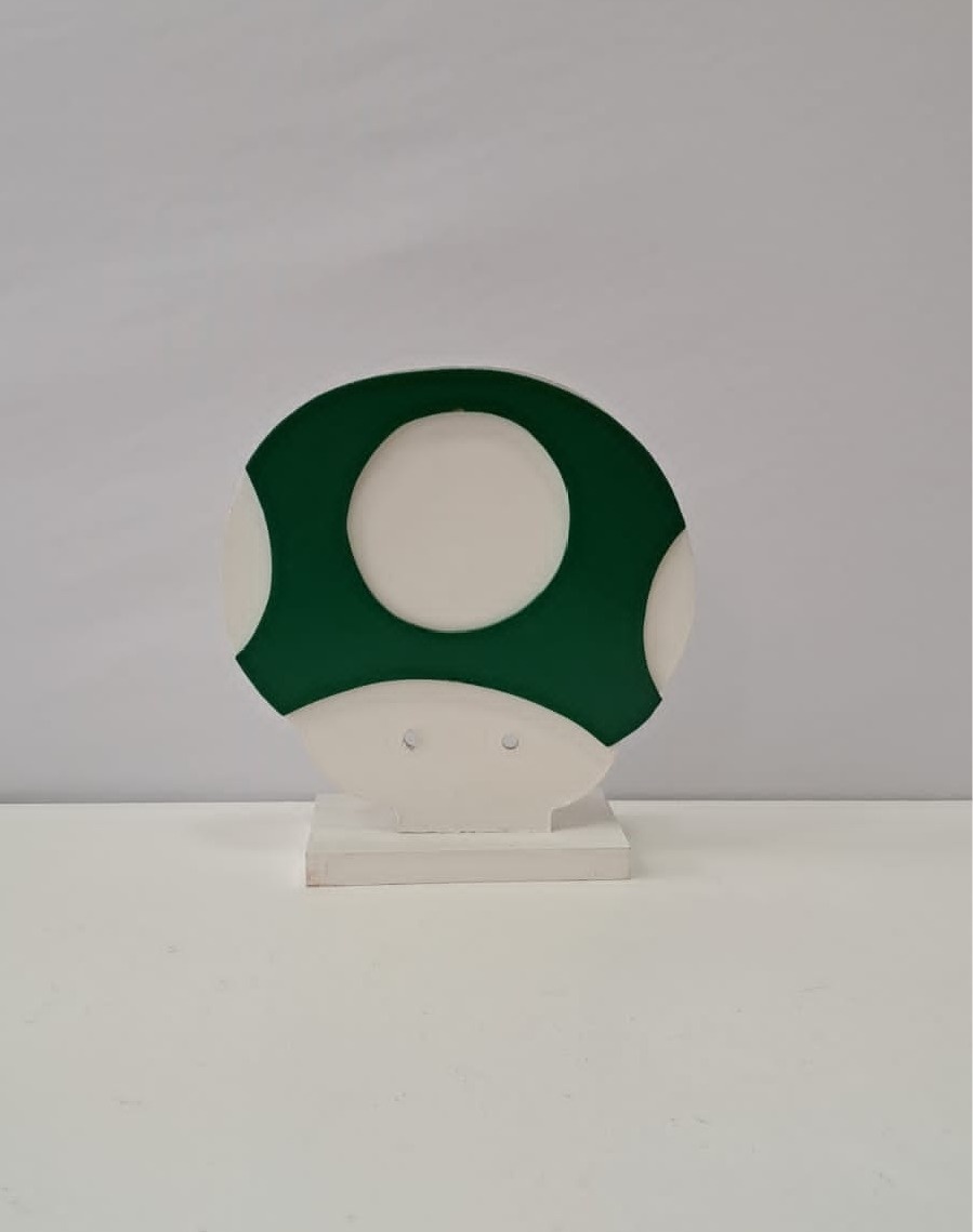 Display Cogumelo Verde Mario  - Mabelly Festas
