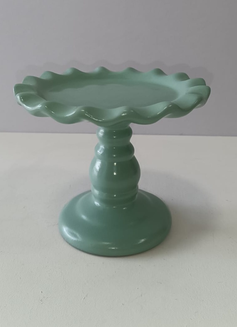 Suporte Doces P Verde Menta Babado - Mabelly Festas