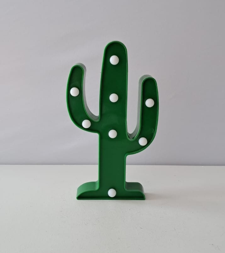 Cacto Led Mesa  - Mabelly Festas