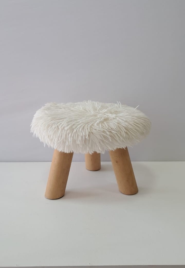 Mini Puf Branco  - Mabelly Festas