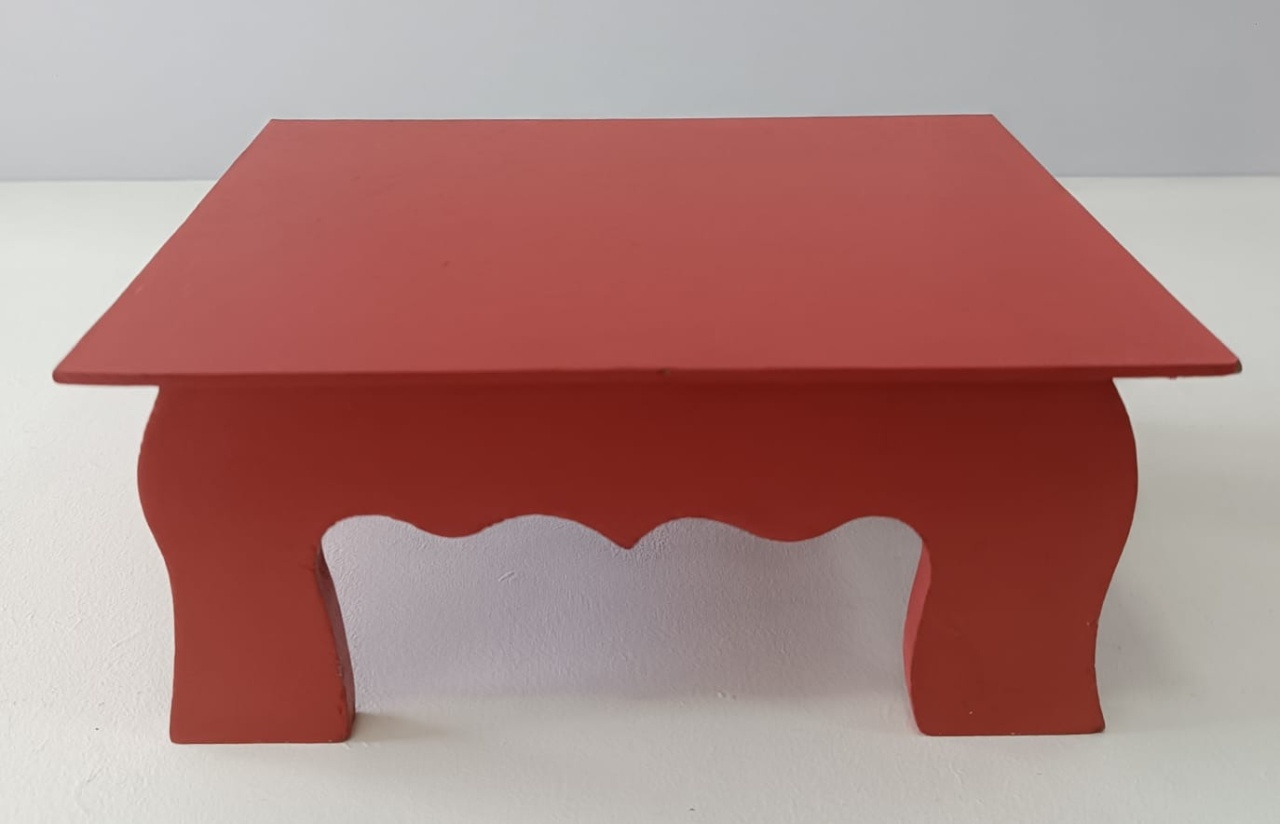 Suporte Elevação Quadrado Vermelho  - Mabelly Festas