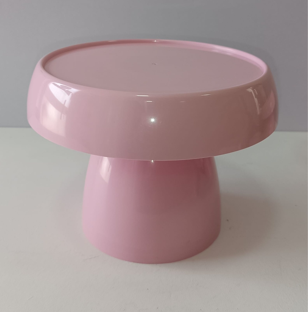 Suporte Cogumelo M Rosa Claro - Mabelly Festas