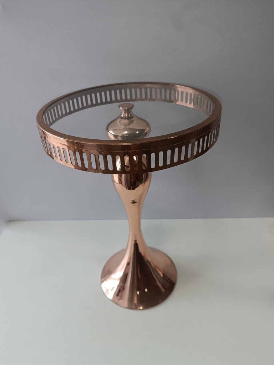 Suporte Luxo G Rose Gold   - Mabelly Festas