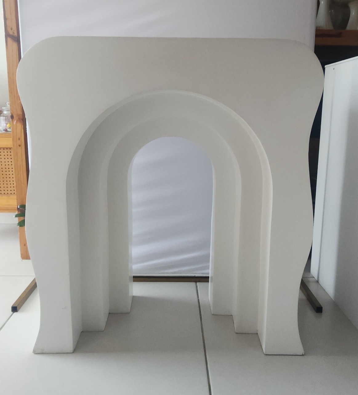 Mesa Ondulada G Branca - Mabelly Festas