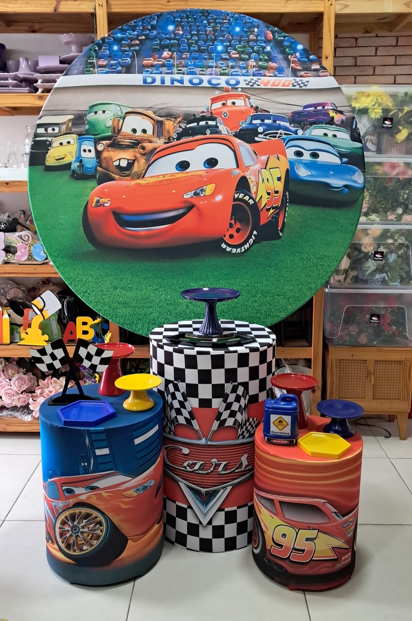 Kit Pm Carros Redondo - Mabelly Festas