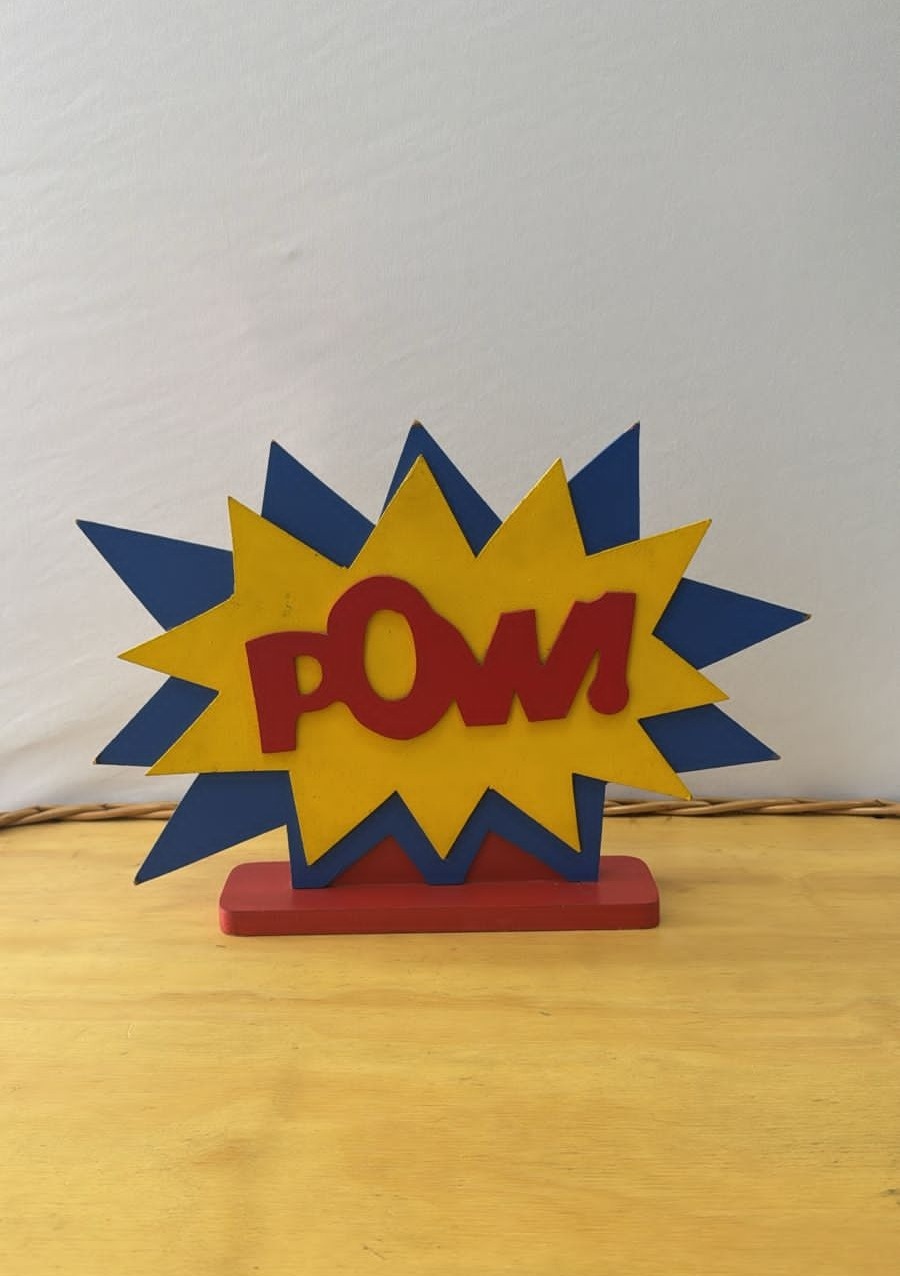 Placa Pow  - Mabelly Festas