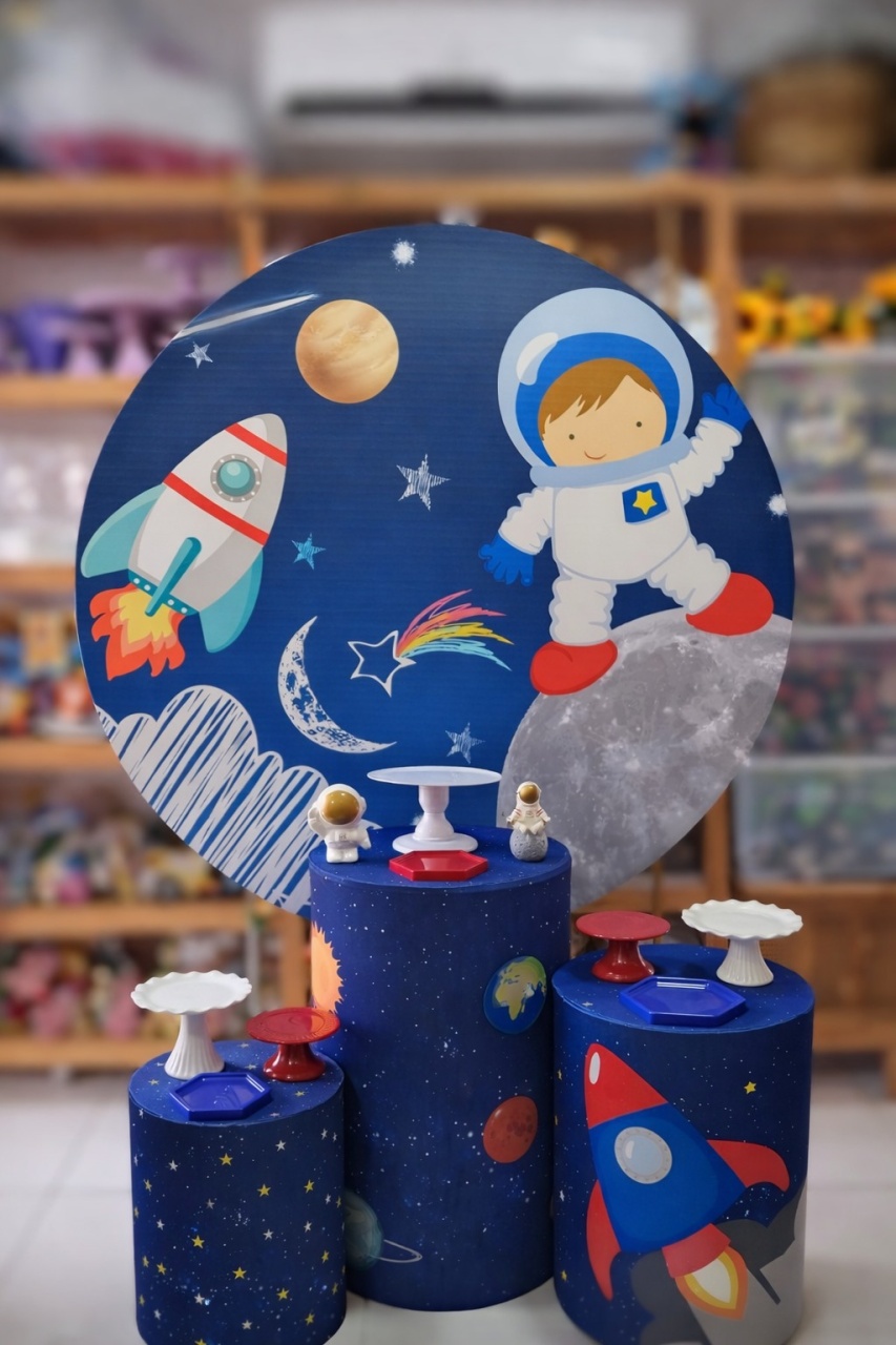 Kit Pm Astronauta Redondo - Mabelly Festas