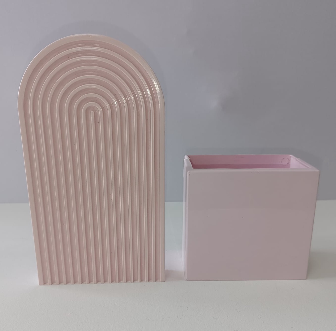 Vaso Arco Íris Rosa Claro  - Mabelly Festas