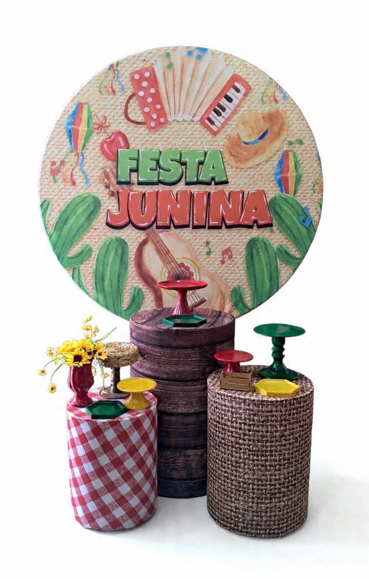 Kit Pm Festa Junina Redondo - Mabelly Festas