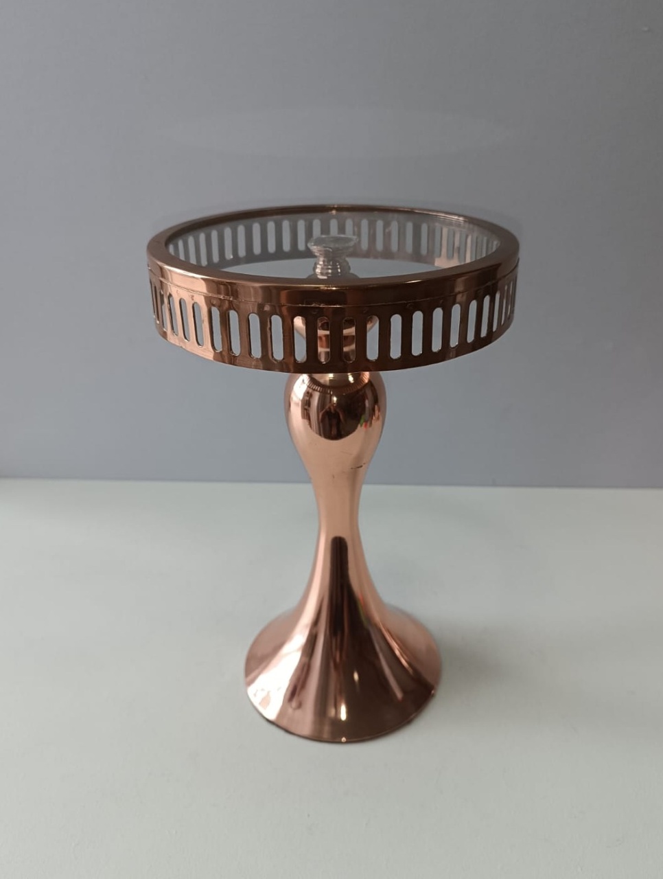 Suporte Luxo M Rose Gold  - Mabelly Festas