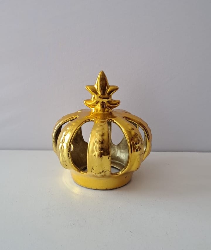Coroa Dourada de Mesa - Mabelly Festas