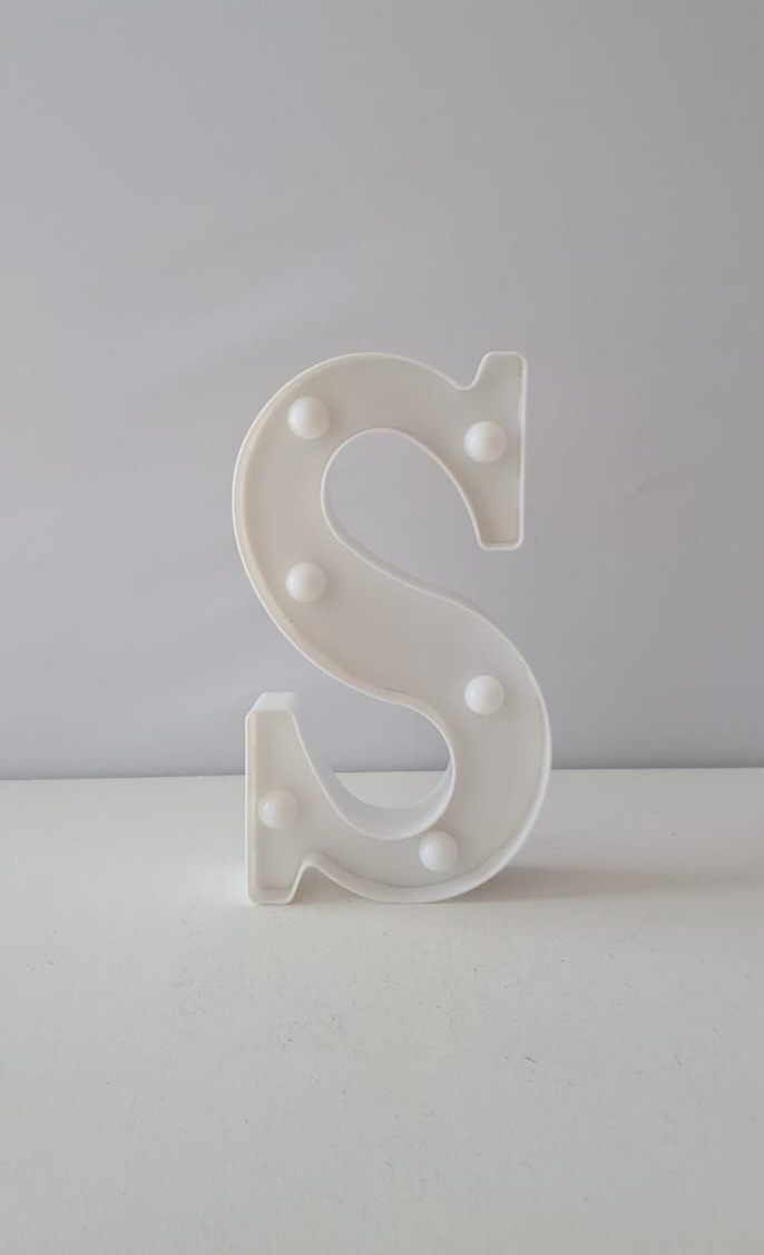 Letra Led S Mesa  - Mabelly Festas