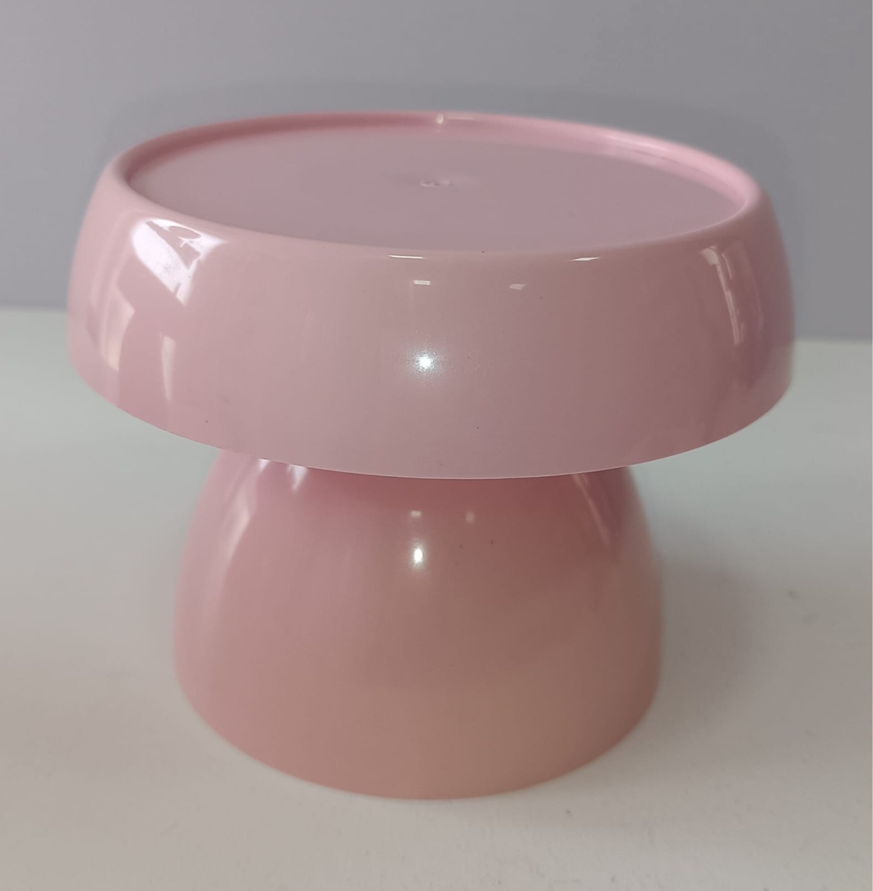 Suporte Cogumelo P Rosa Claro - Mabelly Festas