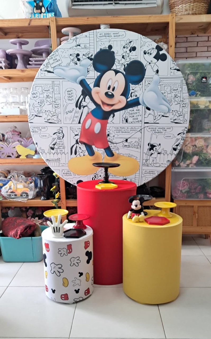 Kit Pm Mickey Redondo - Mabelly Festas