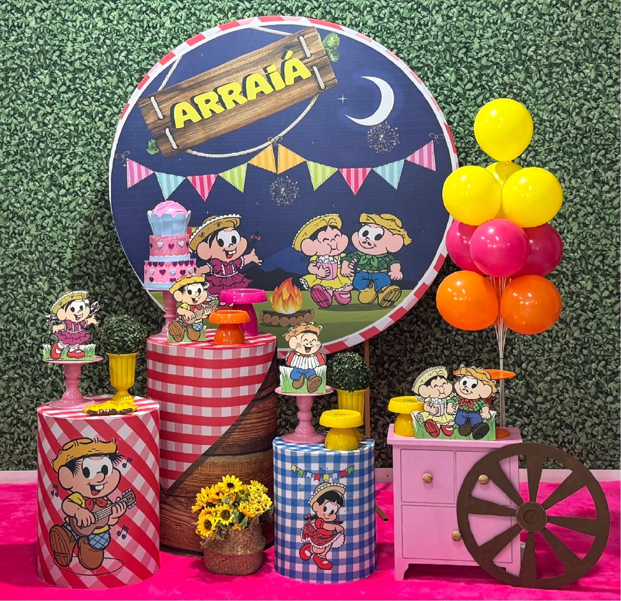 Arraiá Turma da Mônica - Modelo 1 - SofistiqueDecor
