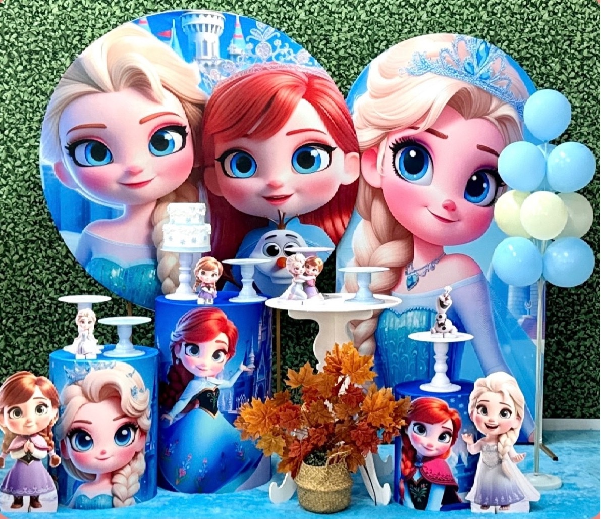 Frozen - Modelo 5 Com Painel Lateral Elsa - SofistiqueDecor