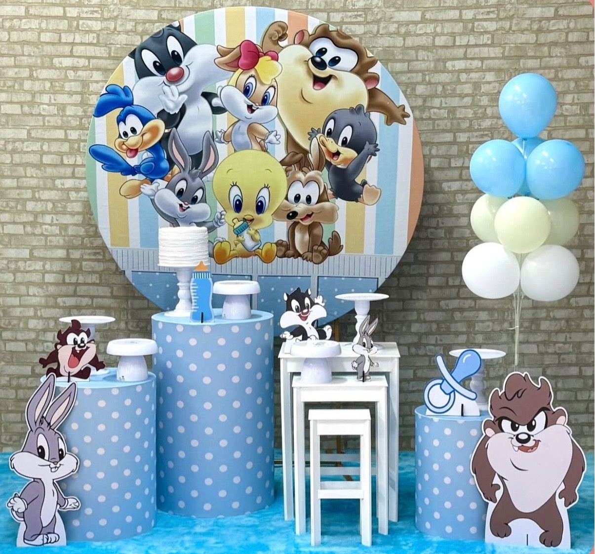 Looney Tunes Branco  - SofistiqueDecor