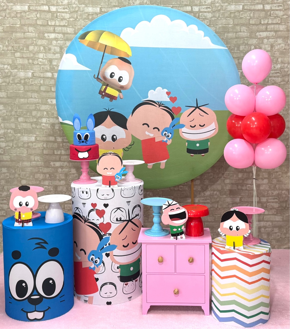 Turma da Mônica Toy Baby Rosa - SofistiqueDecor