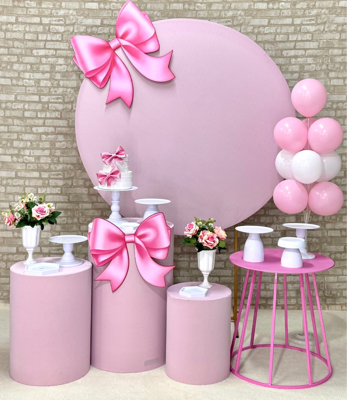 Laço Rosa  - SofistiqueDecor