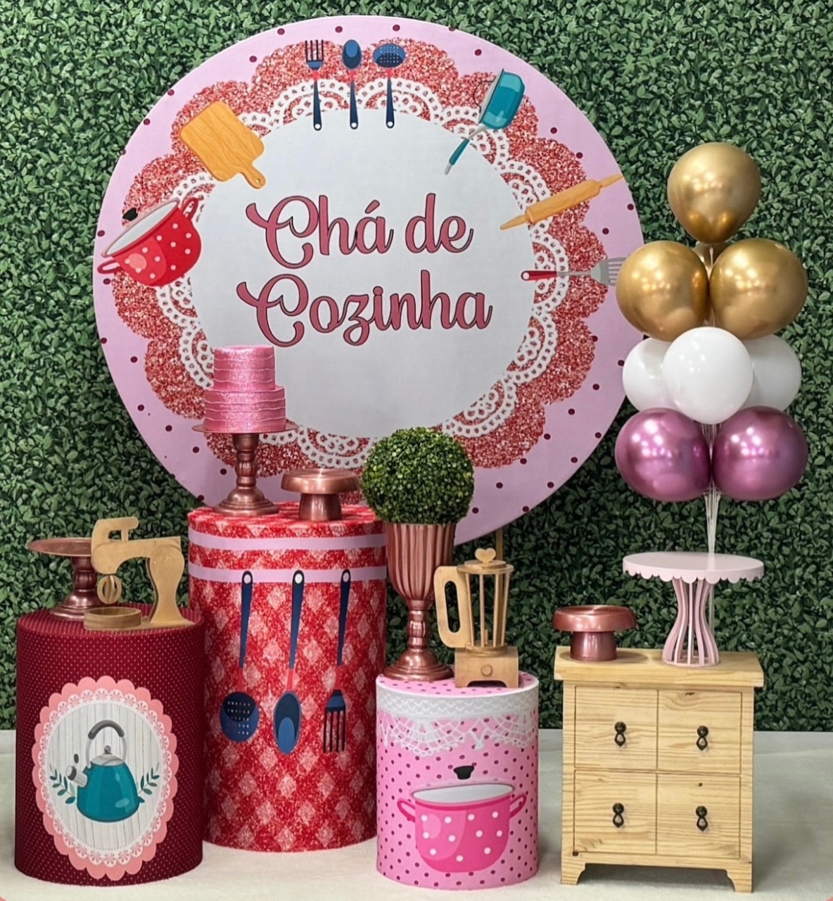 Chá de Cozinha Rosa - SofistiqueDecor