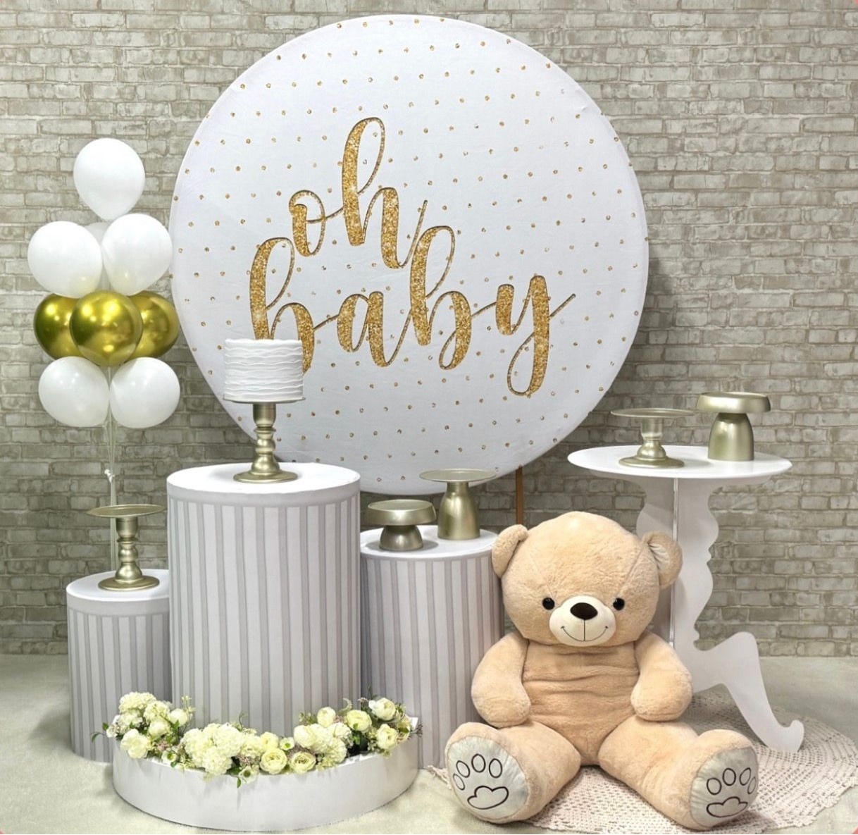 Oh Baby Branco Floreira - SofistiqueDecor