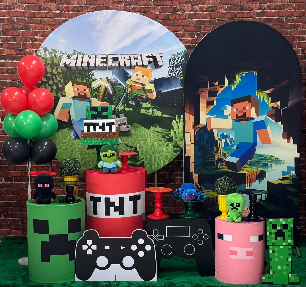 Mine Craft Com Painel Lateral Romano - SofistiqueDecor