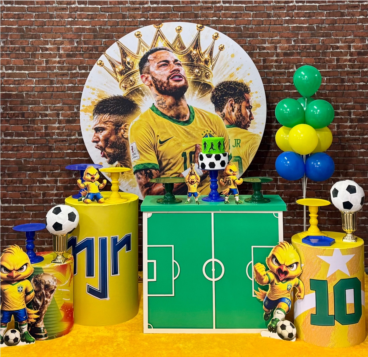 Copa Neymar Futebol - Modelo 1 Com Mesa de Campo - SofistiqueDecor