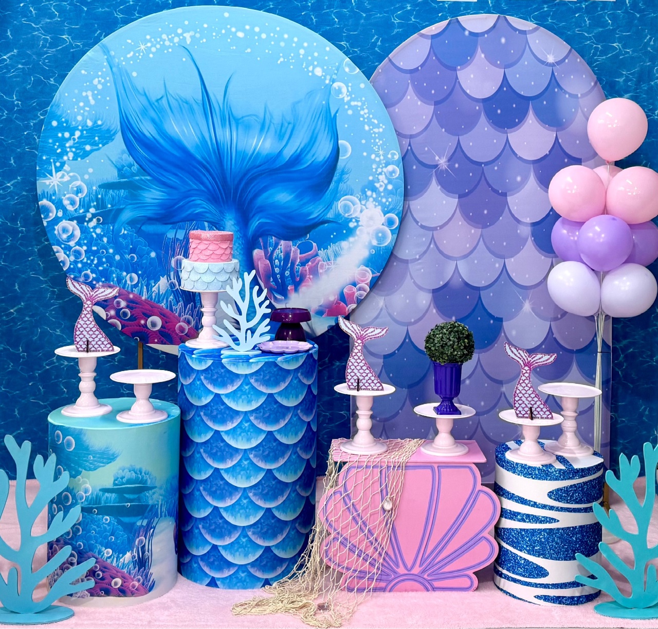 Sereia 2 Com Painel Lateral Romano - SofistiqueDecor