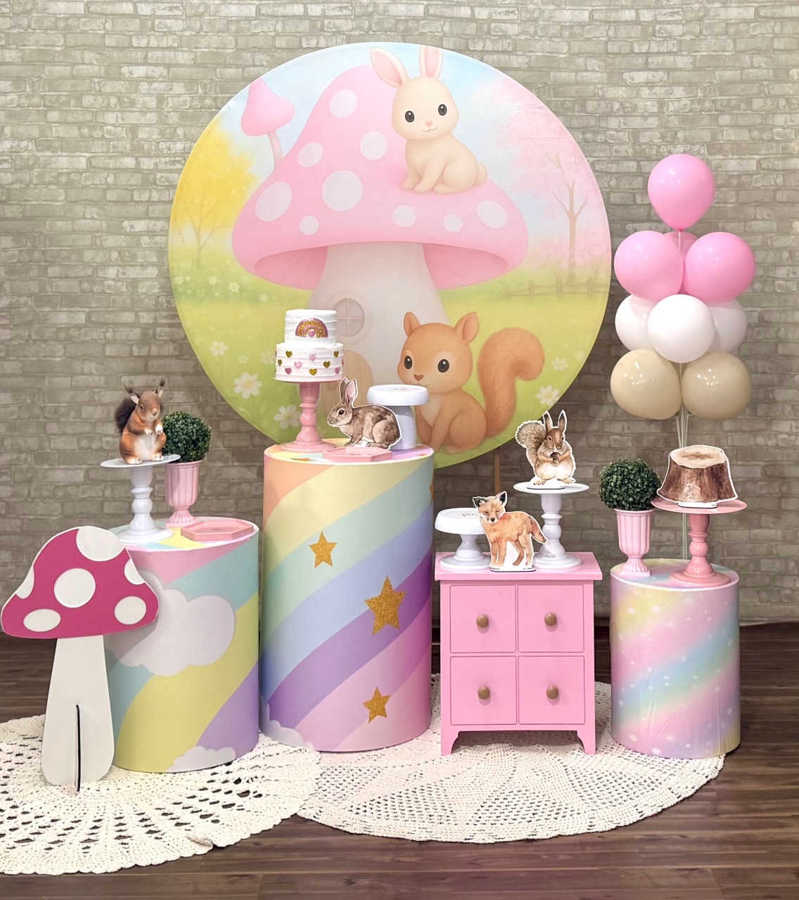 Bosque Rosa - Modelo 1 - SofistiqueDecor