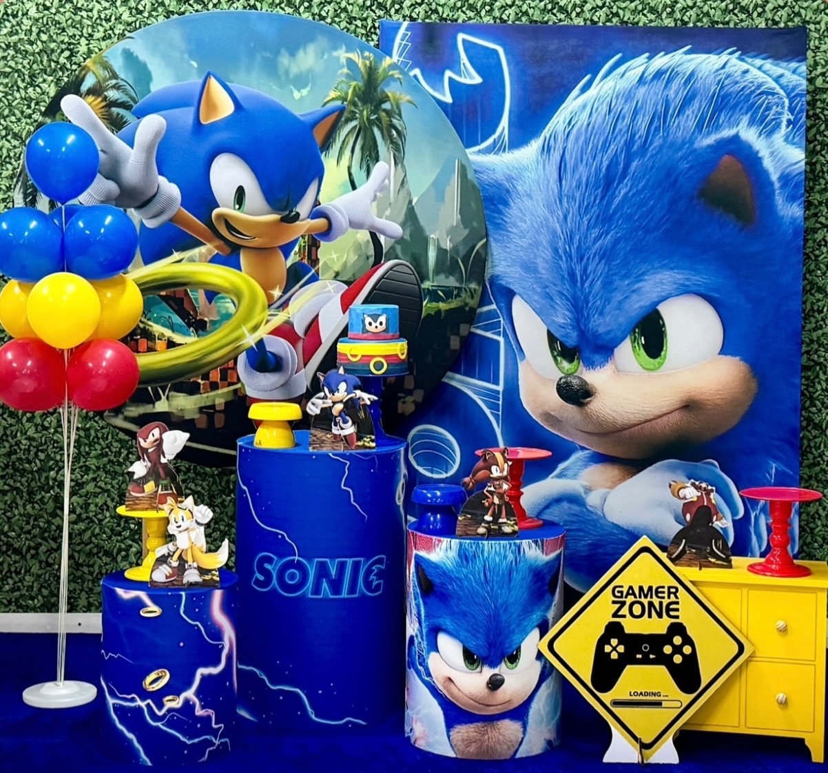 Sonic 1 Com Painel Lateral Retangular - SofistiqueDecor