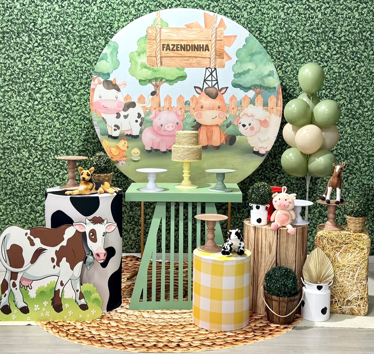 Fazenda Bege Com Mesa - SofistiqueDecor
