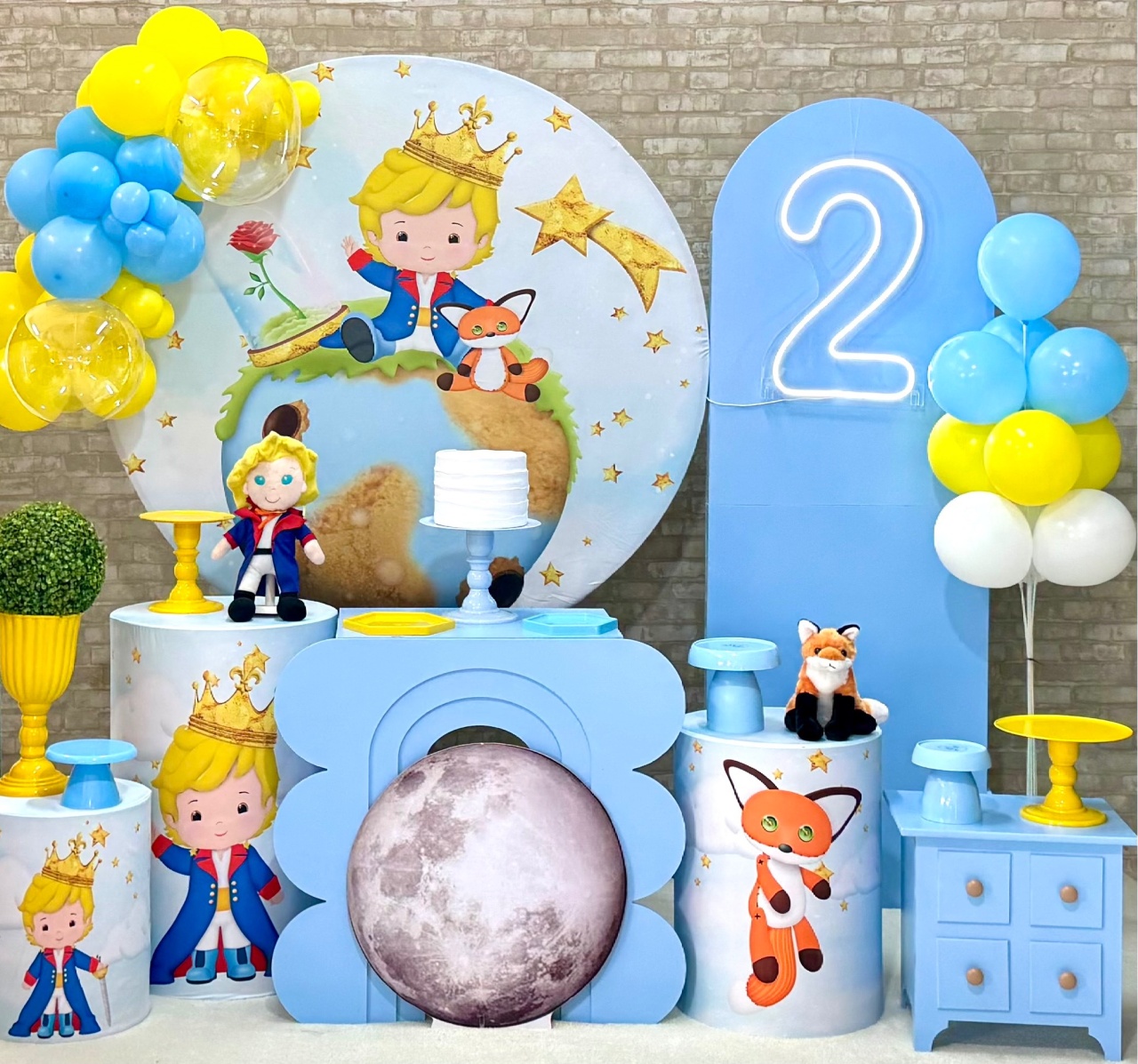 Pequeno Príncipe Azul Claro Completo  - SofistiqueDecor