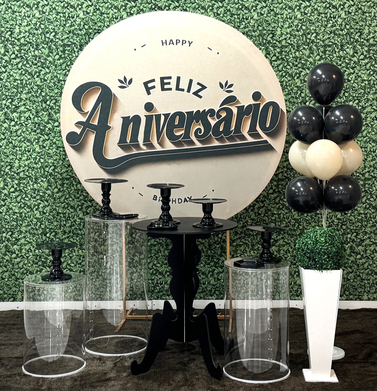Feliz Aniversário Com Acrílico  - SofistiqueDecor