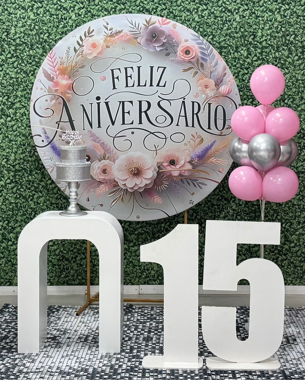 Feliz Aniversário 15 Anos  - SofistiqueDecor