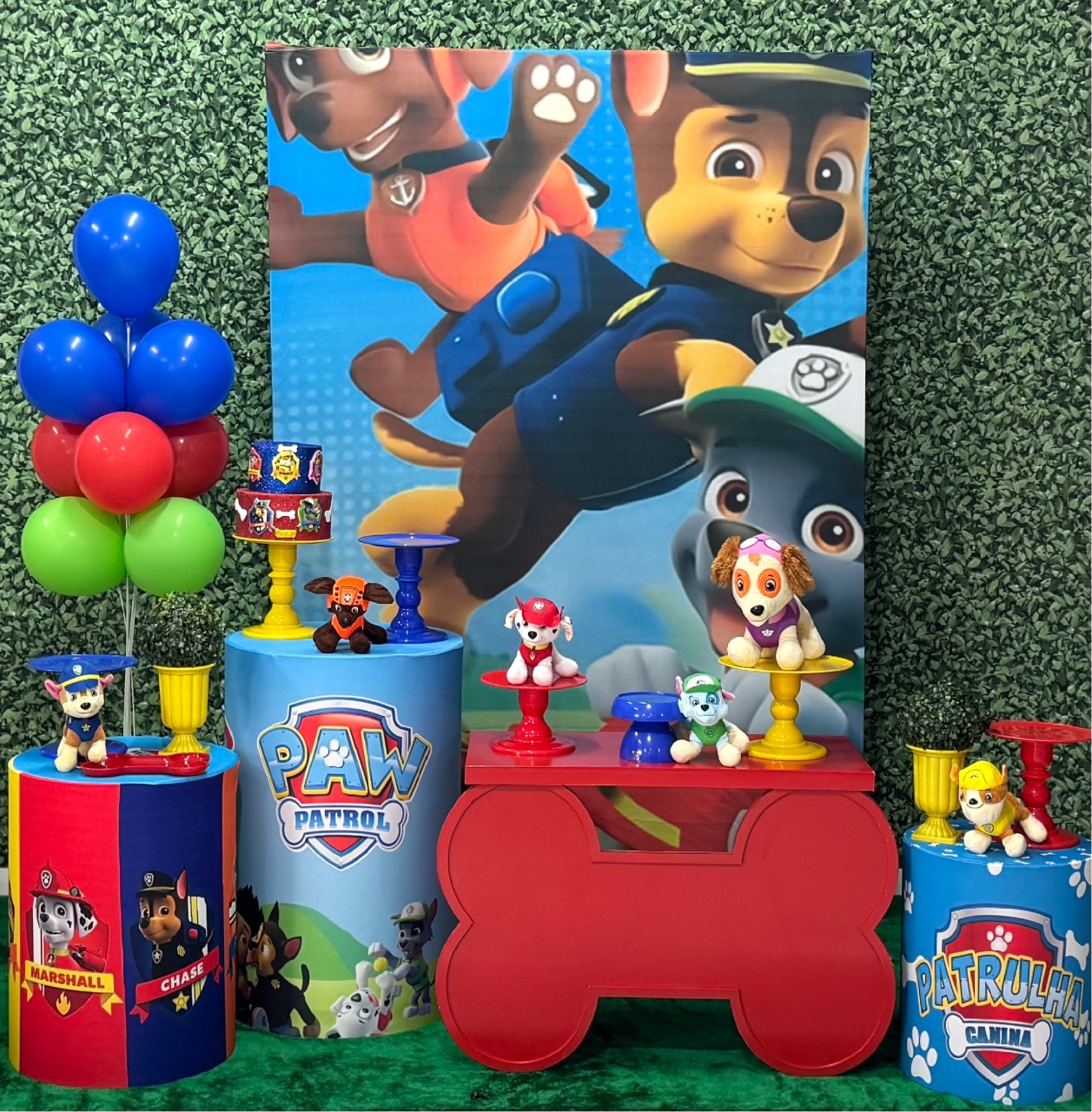 Patrulha Canina Com Painel Retangular - SofistiqueDecor