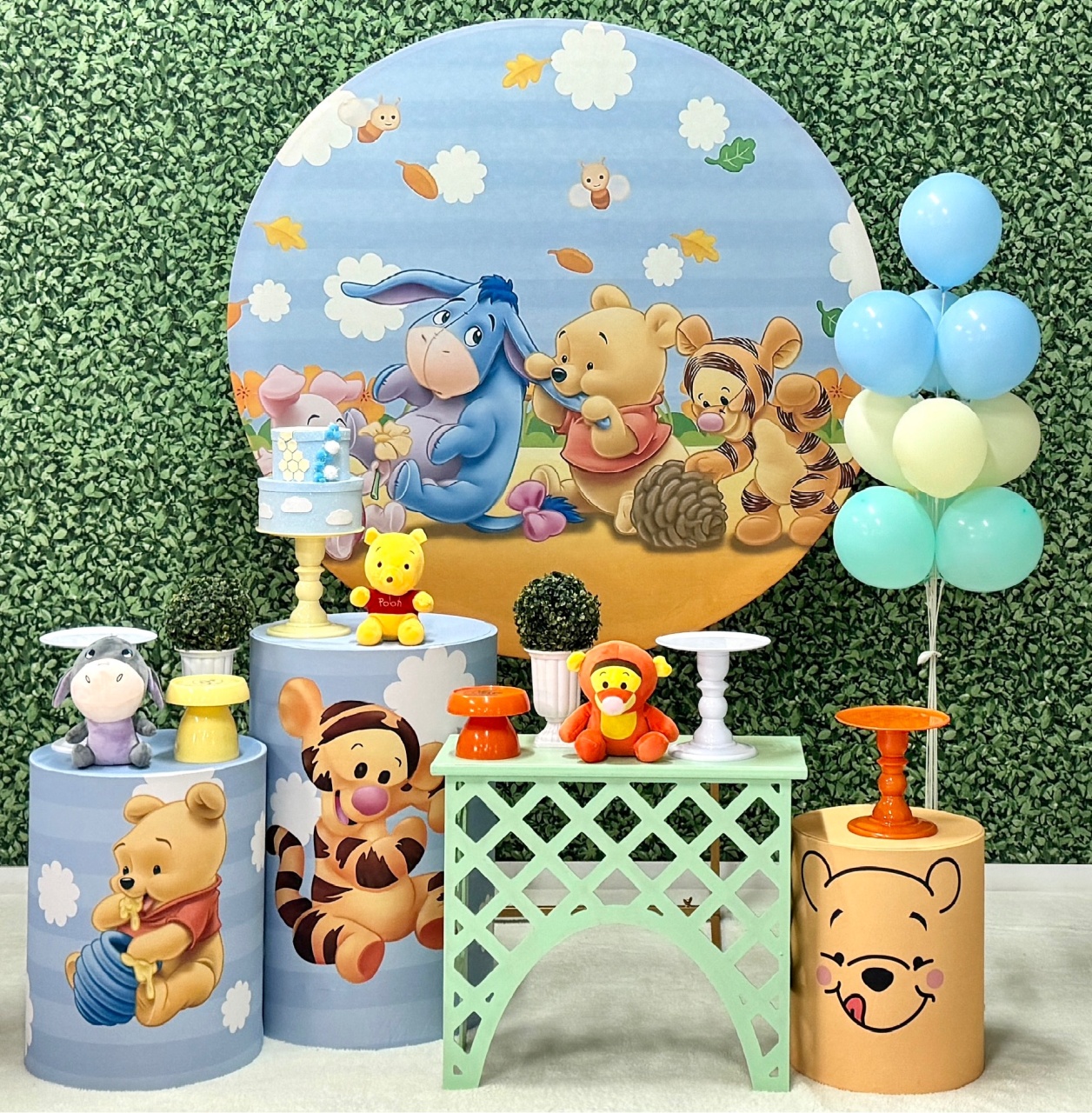 Ursinho Pooh Baby Azul - SofistiqueDecor