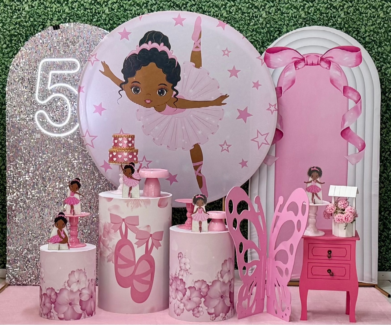 Bailarina - Modelo 2 Com 2 Painéis Laterais  - SofistiqueDecor