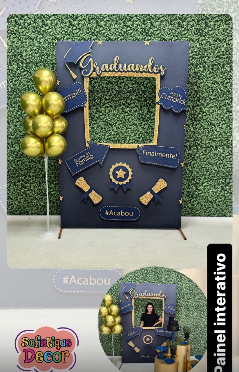 Painel Interativo Formatura - SofistiqueDecor