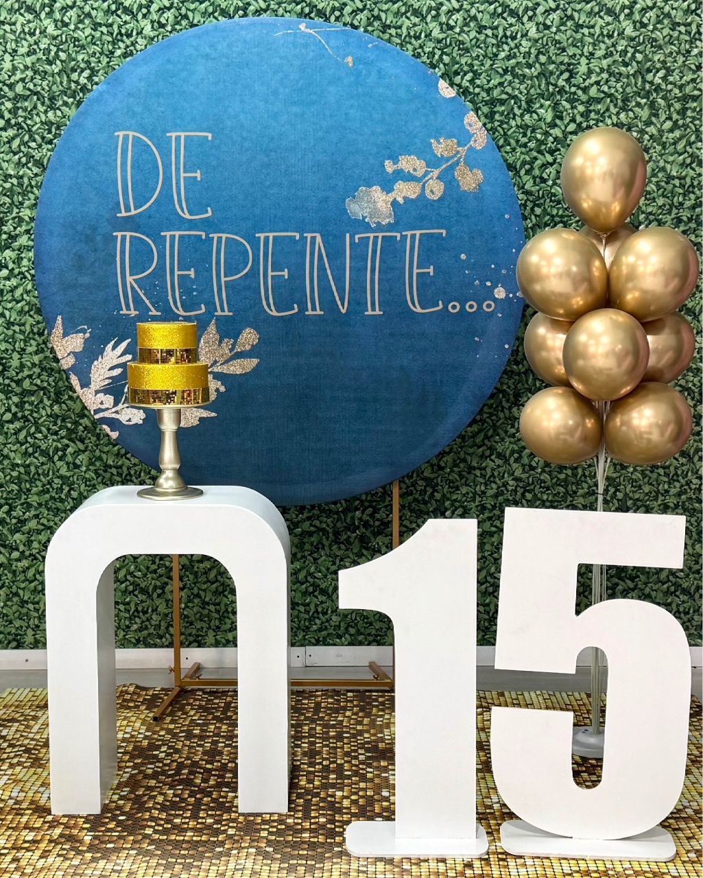 de Repente 15 Anos Azul  - SofistiqueDecor