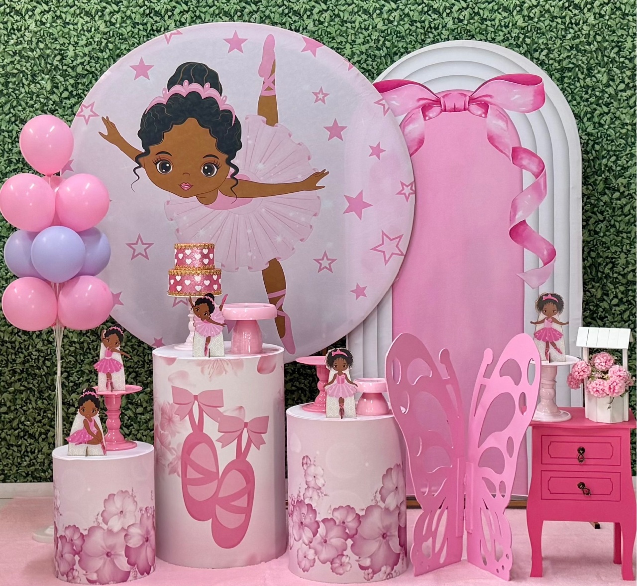 Bailarina - Modelo 2 Com Painel Lateral Romano - SofistiqueDecor