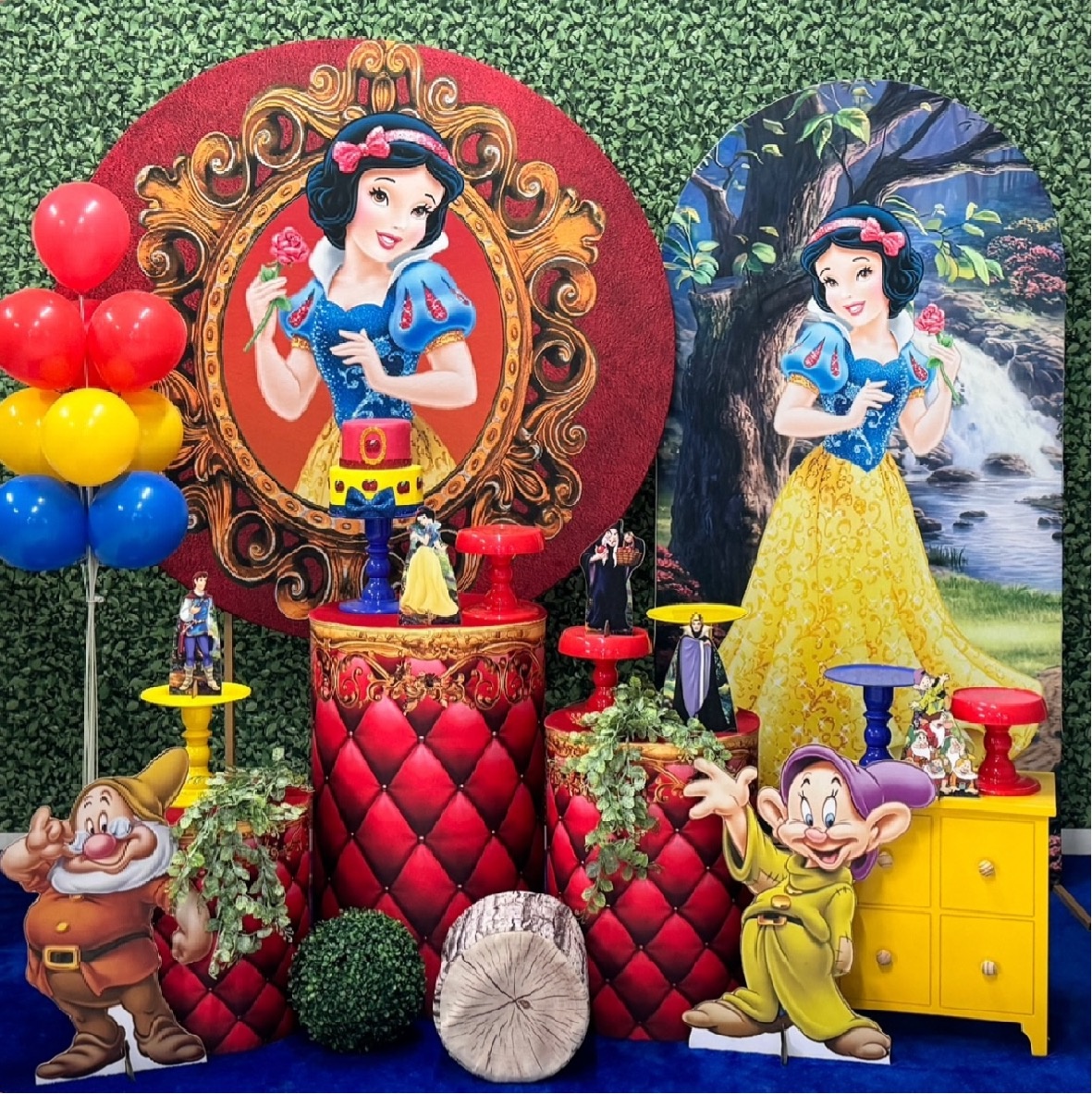 Branca de Neve - Modelo 1 Com Painel Lateral Romano - SofistiqueDecor