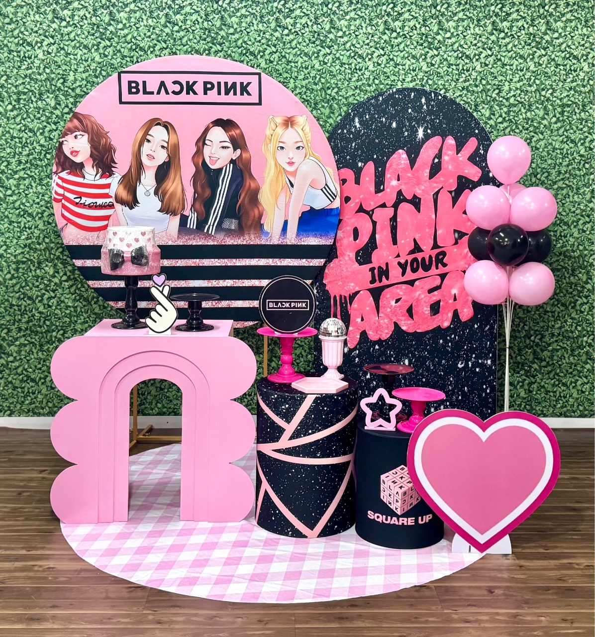 Black Pink - Modelo 3 Com Painel Lateral - SofistiqueDecor