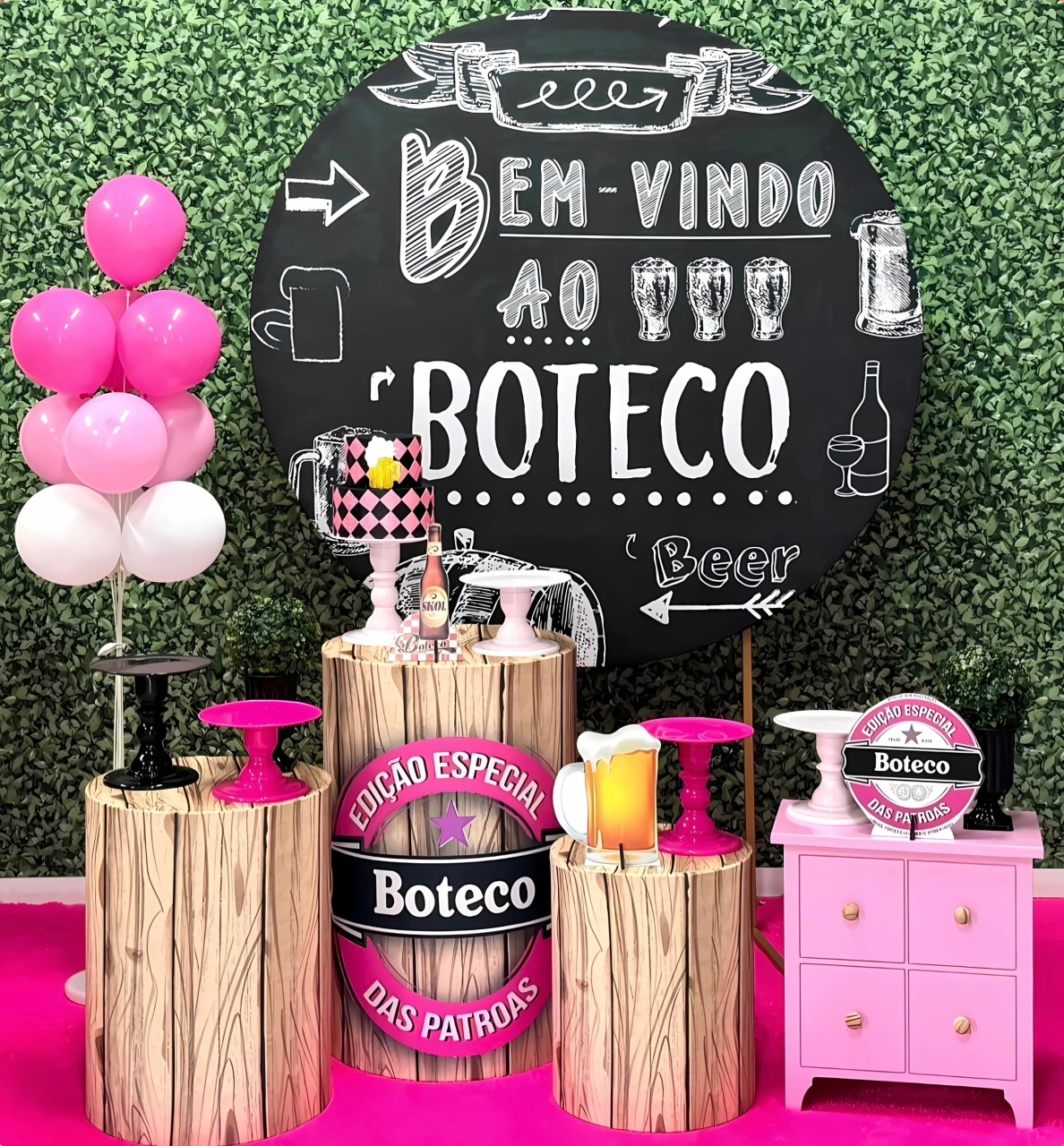 Boteco Rosa - Modelo 7 - SofistiqueDecor
